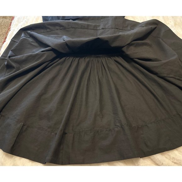 Vintage Linea Moda Brand Fit & Flare Black Dress Poly Blend Women's Size 4-READ - Picture 12 of 16